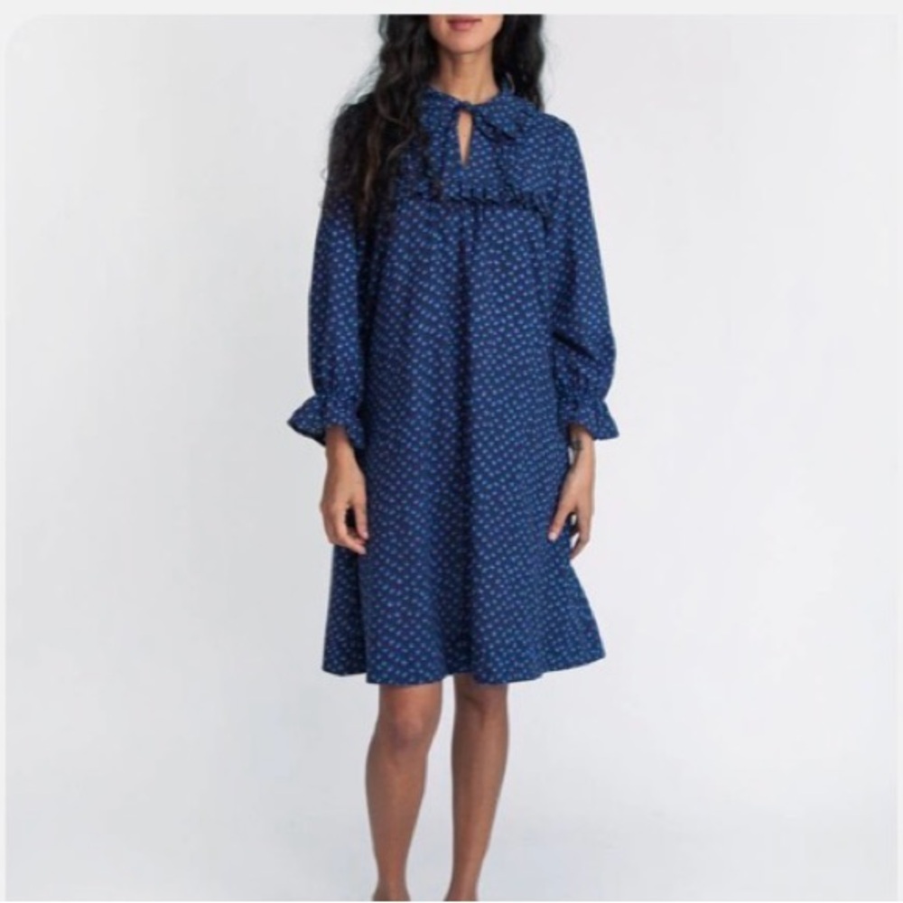 Matta Navy Long Sleeve Dress
